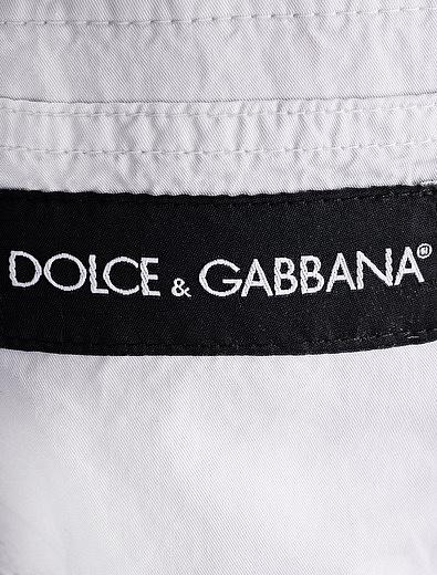 Брюки хлопковые с лейблом Dolce & Gabbana - 1081719871869 - Фото 3