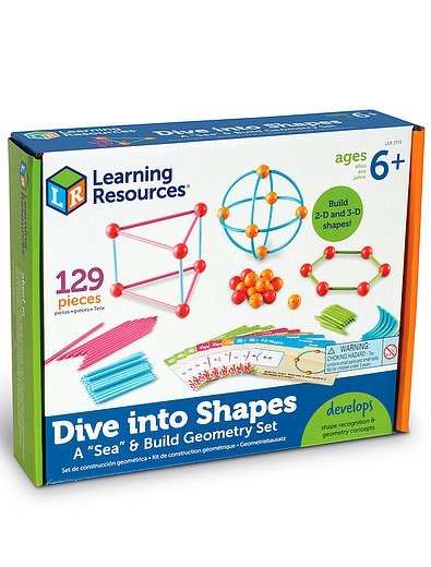 Развивающая игрушка "Погружение в геометрию с карточками" Learning Resources - 0664529180072 - Фото 11