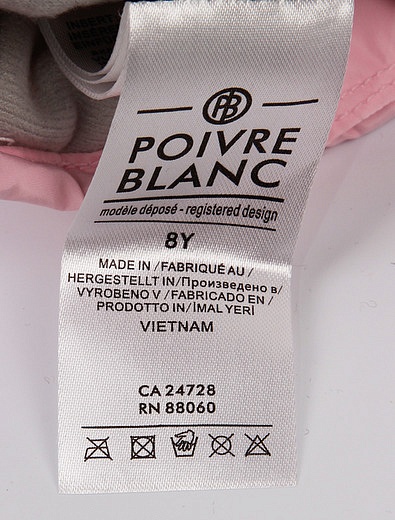 Розовые утепленные варежки с вышивкой POIVRE BLANC - 1364508180152 - Фото 2