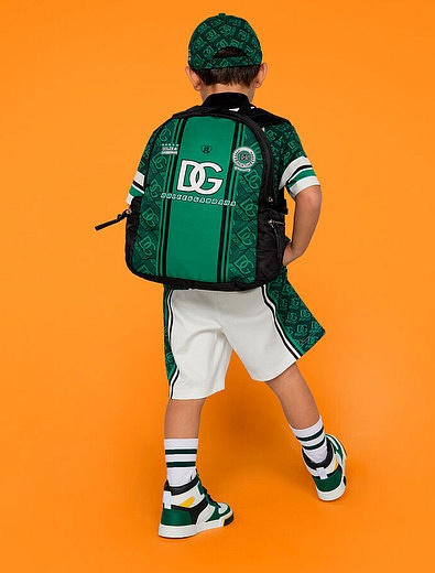 Зеленый рюкзак с логотипом Dolce & Gabbana - 1504518370130 - Фото 2