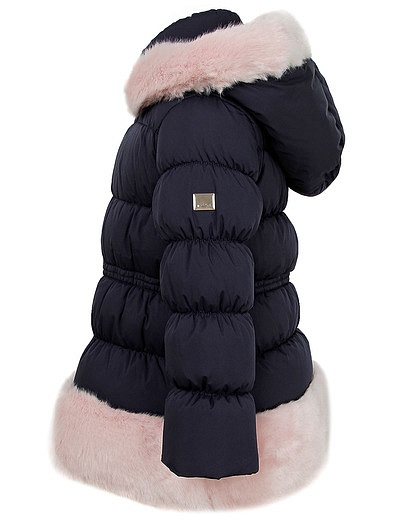 Пуховая куртка с меховой отделкой Baby A - 1074509083689 - Фото 3