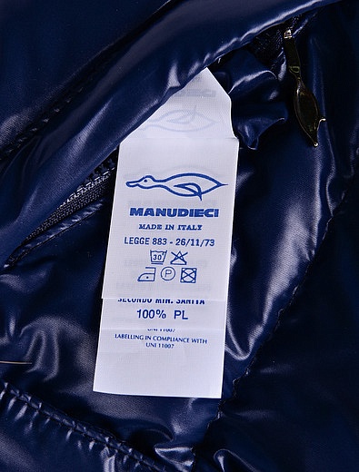 Синий комплект из куртки и полукомбинезона Manudieci - 6121419880909 - Фото 9
