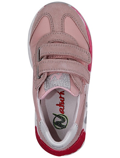 Розовые кроссовки на липучках Naturino - 2104509170412 - Фото 4