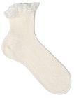 Кремовые носки с ажурным верхом - 1532109670154