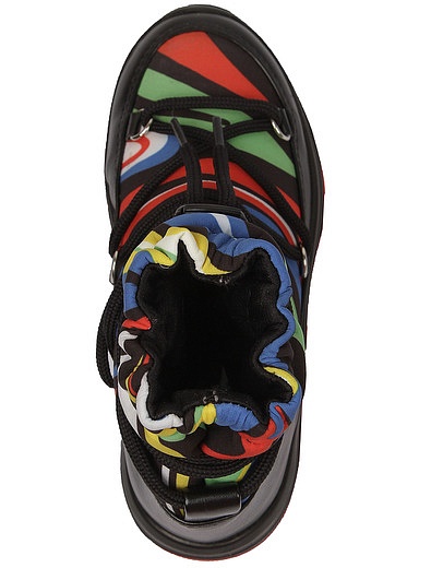 Ботинки дутые с разноцветным принтом Stella McCartney - 2034529180101 - Фото 4