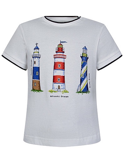 Разноцветный комплект из двух футболок и шорт Mayoral - 3034519170012 - Фото 2