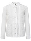 Белая блуза с кружевом - 1034509280808
