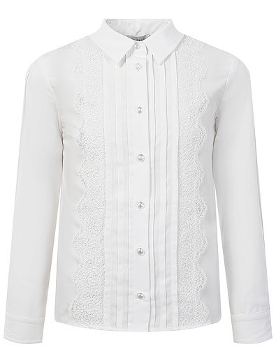Белая блуза с кружевом SILVER SPOON - 1034509280808 - Фото 1