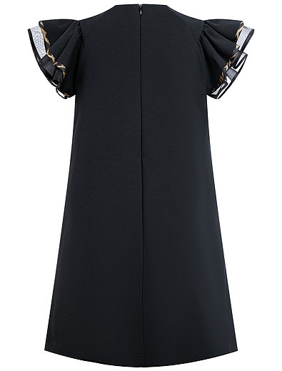 Платье А - силуэта с коротким рукавом Fendi - 1054609081983 - Фото 2
