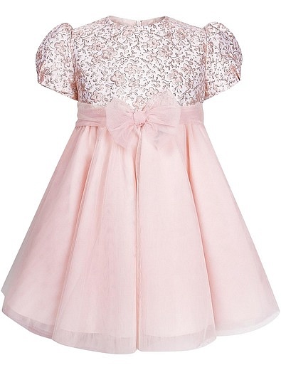 Розовое платье с бантом Aletta - 1052609880568 - Фото 1
