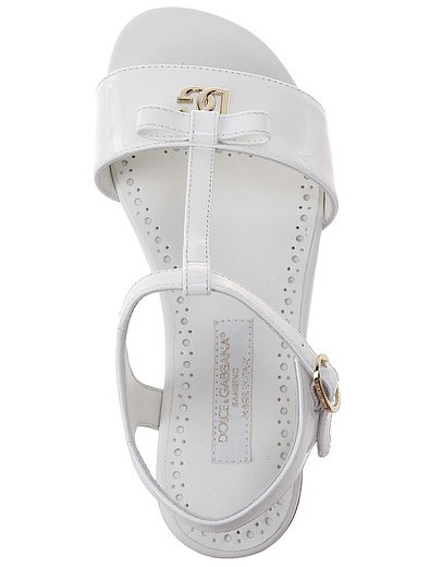 Белые лаковые босоножки Dolce & Gabbana - 2164509370281 - Фото 4