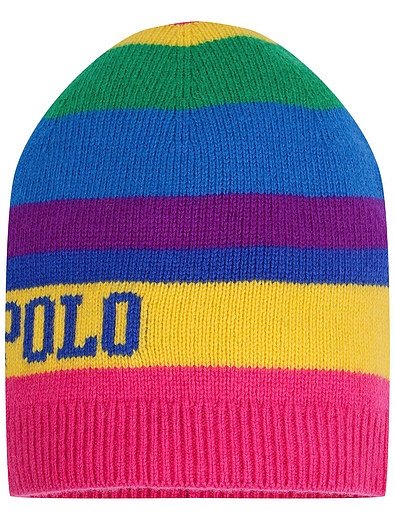 Шапка разноцветная с логотипом Ralph Lauren - 1354509081749 - Фото 1