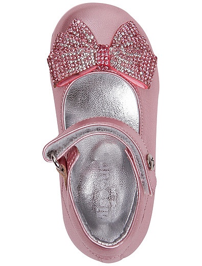 Розовые туфли с бантиком Missouri - 2012609980063 - Фото 4