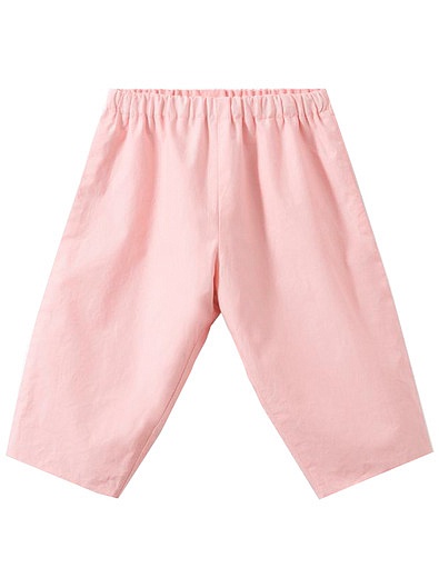 Хлопковые розовые брюки Bonpoint - 1084509171521 - Фото 1