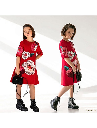 Платье из шерсти Dolce & Gabbana - 1054509184968 - Фото 3