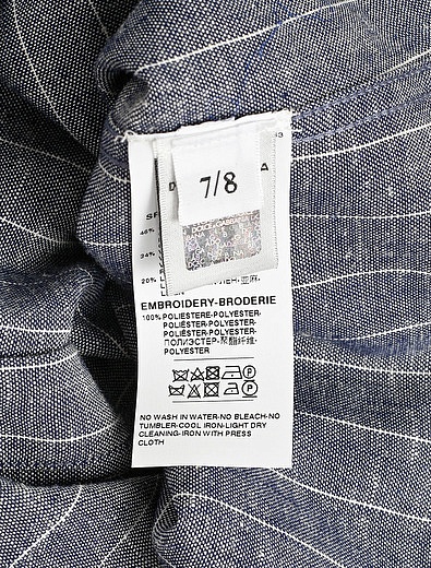 Рубашка из поплина с принтом карандаши Dolce & Gabbana - 1012519980024 - Фото 3