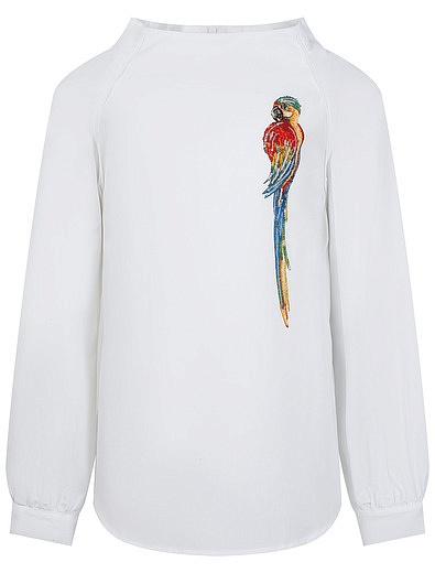 Блуза с попугаем STELLA JEAN - 1031209070036 - Фото 1