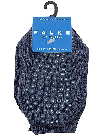 Синие носки с нескользящей подошвой FALKE - 1531419880567 - Фото 1