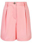 Розовые шорты с защипами - 1414509410618