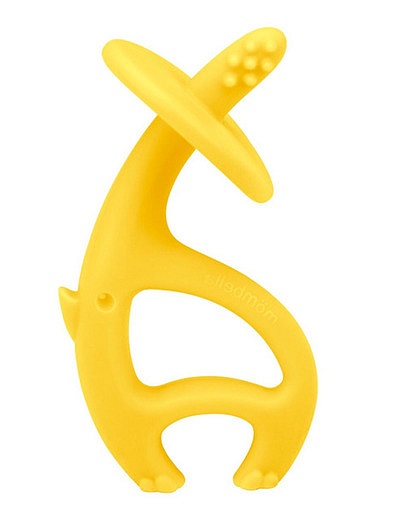 Жёлтый силиконовый прорезыватель для зубов Mombella - 5644520070157 - Фото 1