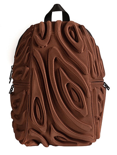 Рюкзак кофейного цвета с узором 40х30 MUI-MaxItUP - 1504520280274 - Фото 1