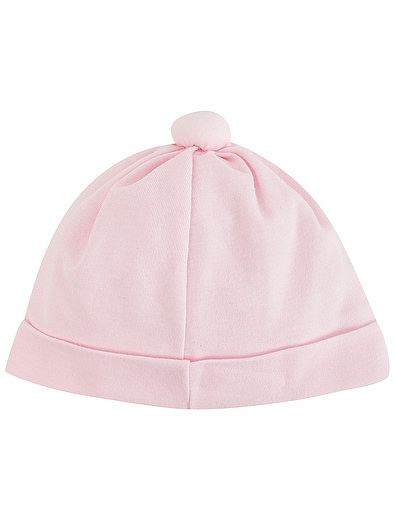 Розовая хлопковая шапка с бантиком Aletta - 1352609971168 - Фото 2