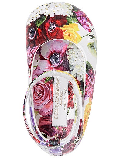 Пинетки с ремешком на шиколотке с цветочным принтом Dolce & Gabbana - 2173909970809 - Фото 4