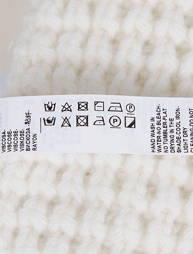 Шерстяной шарф с логотипом Dolce & Gabbana - 1224528180023 - Фото 2