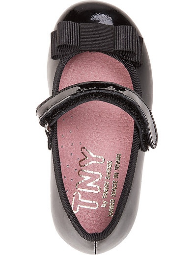 Черные лакированные туфли с ремешком TNY by Tinny - 2011109780159 - Фото 4