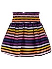 Короткая разноцветная юбка в полоску - 1043309070038