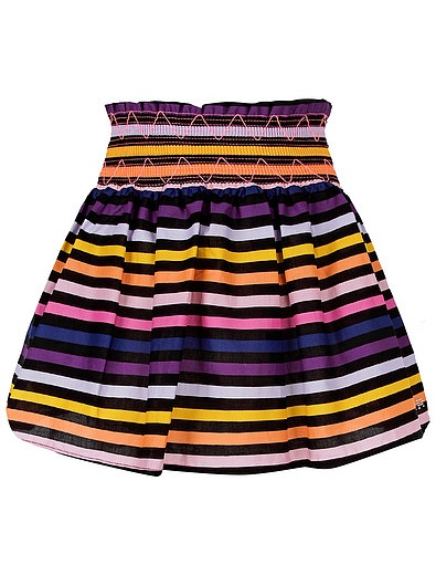 Короткая разноцветная юбка в полоску Sonia Rykiel - 1043309070038 - Фото 1