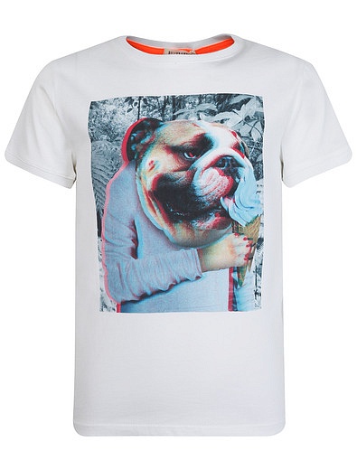 Хлопковая футболка с принтом собака Billybandit - 1131219971436 - Фото 1