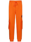 Оранжевые брюки с накладными карманами - 4244519372593
