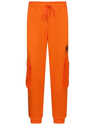 Оранжевые брюки с накладными карманами Dolce & Gabbana - 4244519372593 - Фото 1