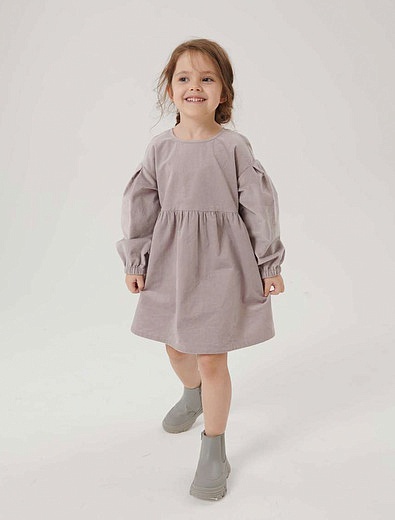 Хлопковое Платье сиреневого цвета Poks - 1054500270646 - Фото 2