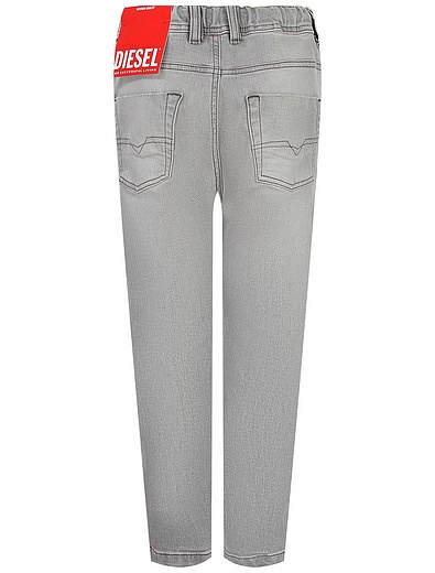 Серые джинсы с эластичным поясом Diesel - 1164519371125 - Фото 2