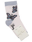 Носки с разноцветными бабочками - 1534509370382