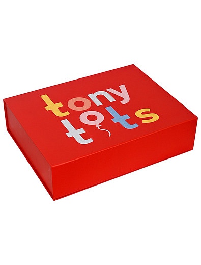 Голубой комплект из 2х пар ползунков и боди в подарочной упаковке Tony Tots - 3044519270513 - Фото 10