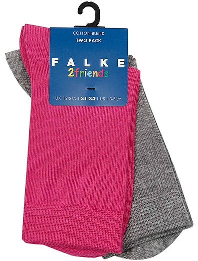 Комплект из серых и розовых носков FALKE - 1533009970405 - Фото 1