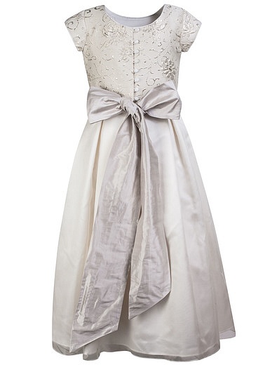 Кремовое платье с коротким рукавом Nicki Macfarlane - 1052109681726 - Фото 3