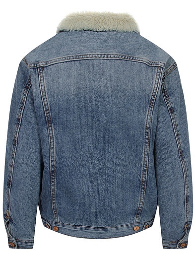 джинсовая Куртка с имитацией овчины Diesel - 1074519080012 - Фото 4