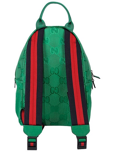 Зеленый рюкзак с узором GG GUCCI - 1504528170034 - Фото 6