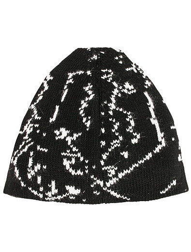 Черная шапка с принтом молния NEIL BARRETT KIDS - 1354519180197 - Фото 4