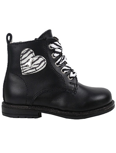 Черные ботинки с сердечком Patrizia Pepe - 2034509184556 - Фото 2