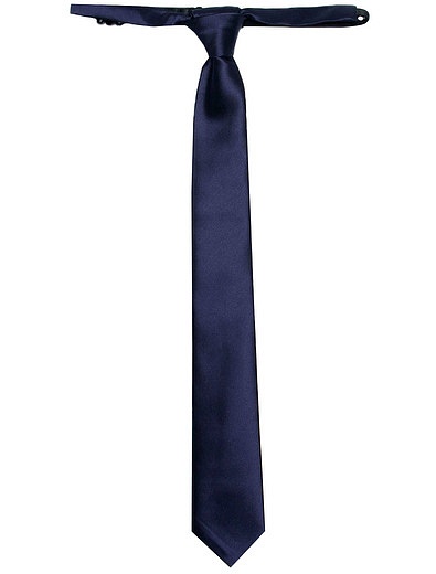 Темно-синий узкий галстук SILVER SPOON - 1324518280198 - Фото 1