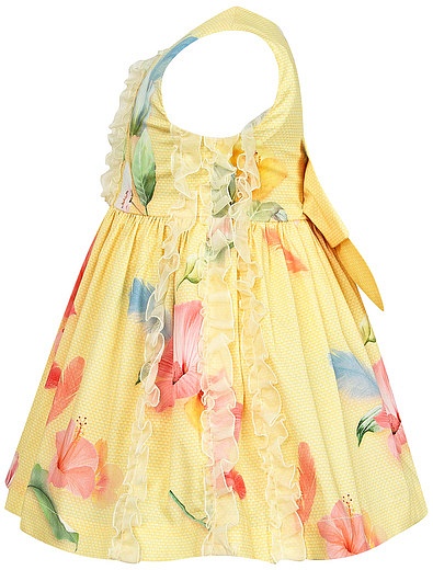 Платье из хлопка с добавлением шёлка Lapin House - 1052809070028 - Фото 2