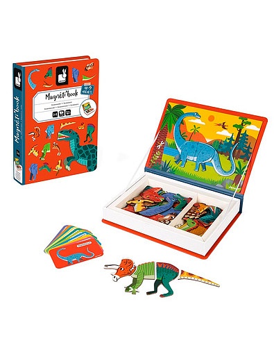 Книга-игра &quot;Динозавры&quot; магнитная JANOD - 0664529280161 - Фото 1