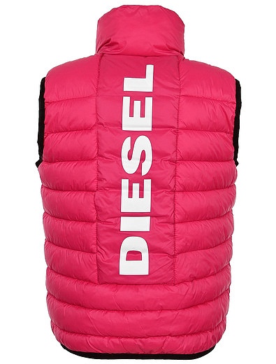 Розовый утепленный жилет Diesel - 4184509370126 - Фото 2