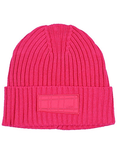 Розовая шапка в рубчик MOLO - 1354509182187 - Фото 1