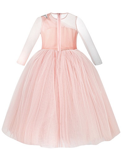 Нежно-розовое платье в пол SASHA KIM - 1054609188163 - Фото 7